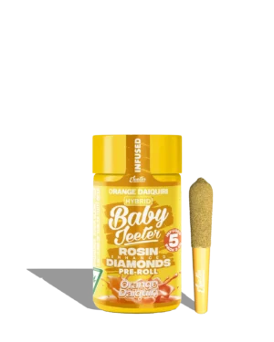 Live Rosin Enhanced Baby Jeeter Orange Daiquiri Infused Preroll 5-pack