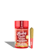 Live Rosin Enhanced Baby Jeeter Strawberry Sour Diesel Infused Preroll 5-pack